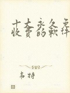 十大永久免费不收费的软件app