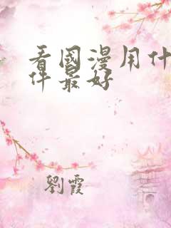 看国漫用什么软件最好