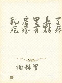 乳房里长了个硬疙瘩有点疼怎么回事