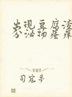 出现豆腐渣似的分泌物瘙痒用什么药