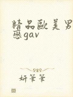精品欧美男同性恋gav