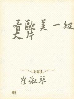 看欧美一级特黄大片