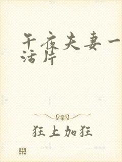 午夜夫妻一级生活片