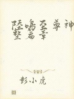 陆鸣至尊神殿完整篇章