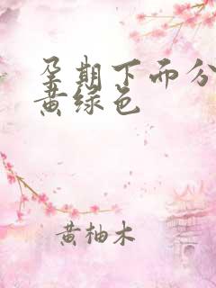 孕期下面分泌物黄绿色