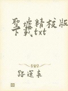 圣墟精校版完结下载txt