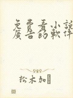 免费看小说没有广告的软件