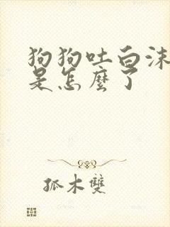 狗狗吐白沫拉血是怎么了