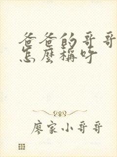 爸爸的哥哥老婆怎么称呼