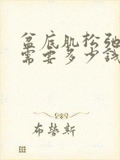 盆底肌松弛手术需要多少钱