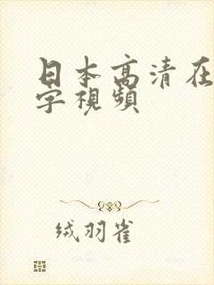 日本高清在线中字视频