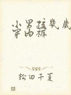 小男孩几岁开始穿内裤