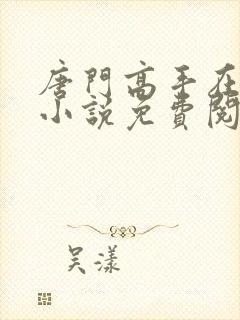 唐门高手在异世小说免费阅读