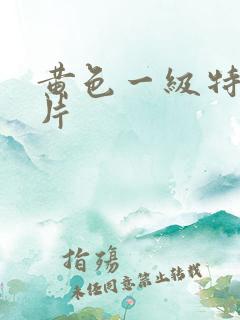 黄色一级特黄大片