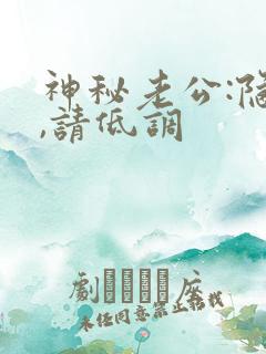 神秘老公:隐婚,请低调