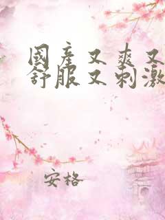 国产又爽又黄又舒服又刺激视频