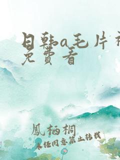 日韩a毛片视频免费看