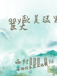gay欧美猛男巨大