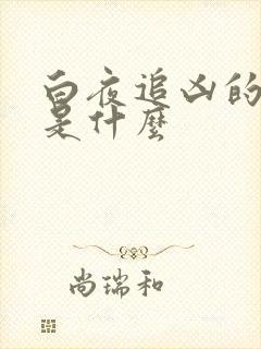 白夜追凶的真相是什么