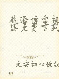 藏海传电视剧全集免费下载