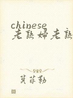 chinese老熟妇老熟女hd