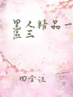 黑人精品一区二区三