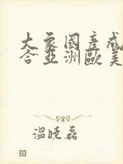 大象国产成人综合亚洲欧美在线