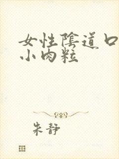 女性阴道口起个小肉粒