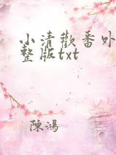 小清欢番外篇完整版txt