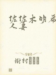 佐佐木明希最强人妻