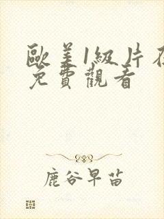 欧美1级片在线免费观看