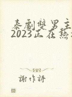 泰剧双男主推荐2023正在热播的剧