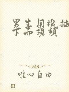 男生用机插女生下面视频