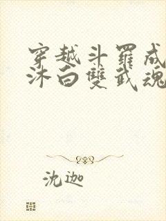 穿越斗罗成为戴沐白双武魂的小说