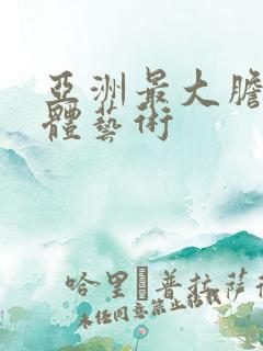 亚洲最大胆的人体艺术