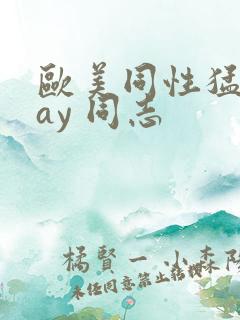 欧美同性猛男gay 同志