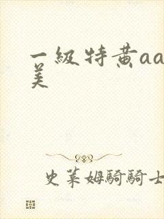 一级特黄aa欧美