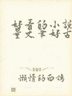 好看的小说高质量文笔好古言