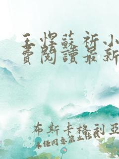 王悍苏祈小说免费阅读最新章节无弹窗