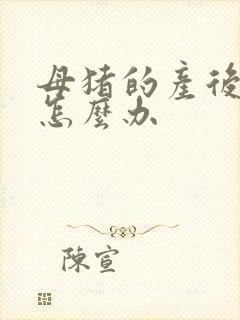 母猪的产后没奶怎么办