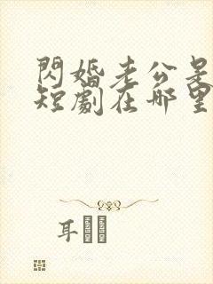 闪婚老公是总裁短剧在哪里免费看