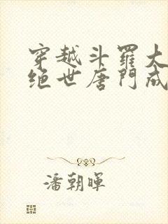 穿越斗罗大陆2绝世唐门成为霍雨浩的小说