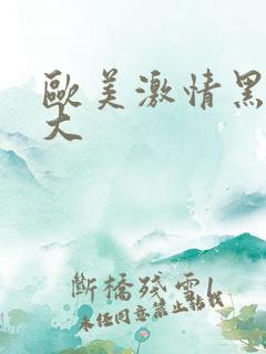 欧美激情黑人粗大