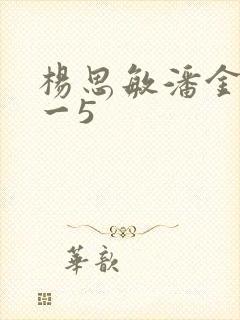 杨思敏潘金莲1一5