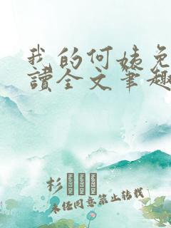 我的何姨免费阅读全文笔趣阁