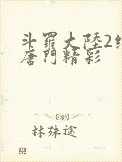 斗罗大陆2绝世唐门精彩