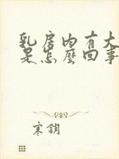 乳房内有大硬块是怎么回事