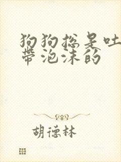 狗狗总是吐黄水带泡沫的