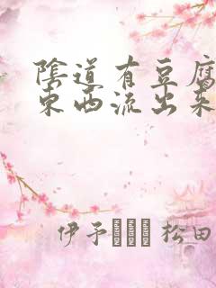 阴道有豆腐渣的东西流出来还痒