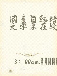 国产日韩精品中文字幕在线